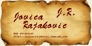 Jovica Rajaković vizit kartica